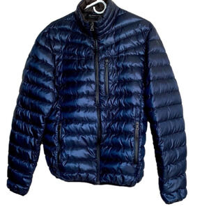 Inc Down Puffer Jacket, Size M, Navy Blue.
